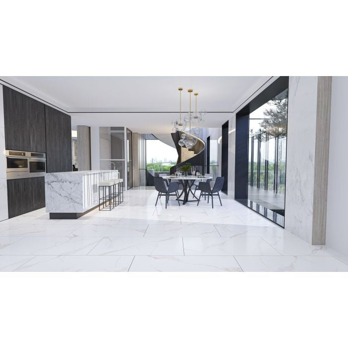 Ankara Calacatta 60x120 White Polished